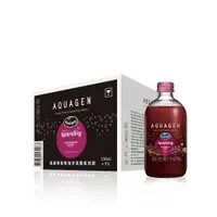 在飛比找PChome24h購物優惠-AQUAGEN 日本草莓荔枝海洋深層氣泡飲(330ml/瓶,