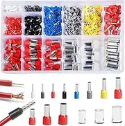aikoolwer 900PCS Wire Ferrule Kit Copper Crimp Terminals Insulated Pin Cord End Cable Connectors AWG 22 20 18 16 14 12 10 7 5 4 2 1/0 2/0 3/0 Gauge