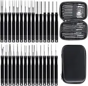 HKYLRAT 30Pcs Electrical Pin Upgraded Terminal Removal Tool Kit, Electrical Wire Connector Pin Release Tool, Automotive Terminal Release Kit