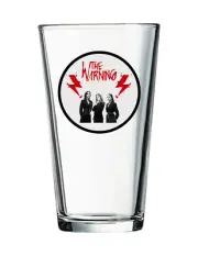 The Warning - Rock and Roll - 16oz Pint Beer Glass Pub Barware Seltzer 23-2