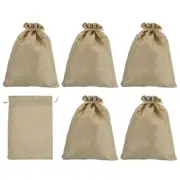 12"x8" Coin Money Sacks Bag, 6pcs Deposit Change Transit Bags Style 3, Beige
