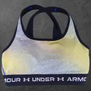 Under Armour Sports Bra Medium Support Crossback Mid Print Women's Small
