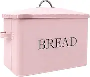 Jolitac Bread Box for Kitchen Countertop, Metal Bread Box for Kitchen Counter Extra Large & Farmhouse Style Bread Holder Bread keeper Food Storage Container