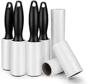 480 Sheet Extra Sticky Lint Roller - Pet Hair Remover for Clothes - 4 Handles + 8 Refills Pack