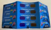 4 New 2009 Superbowl NBC INTRU3D -3D Glasses Monsters vs Aliens Still Attached!