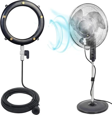 Fan Misting Kit, Fan Misters for Cooling Outdoor, Misters for Outside Fans - ...