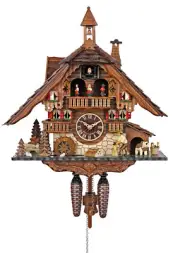Engstler Quartz Cuckoo Clock - The Busy Wood Chopper AH 481 QMT NEW