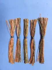 5 silicone Skirt Pumpkin Fish Scale 5-63-263 Lure Spinnerbait Bass Tackle