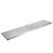 Celestial Fire Glass Stainless Steel Fire Pit Cover 36" x 6" Linear Burner Pan