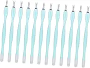BIUDECO Nail Care Tools Set Pcs Dead Skin Fork Trimmer Scissor Portable Comfortable to Hold for Nail Salons Home Random