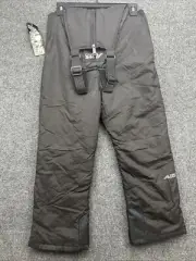 Alpine Assentials Youth Snow Pants SizeSmall) Black Snow Bibs NWT