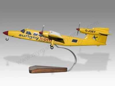 Britten Norman BN-2A Mk3 Aurigny Air Services Desk Wood New Model Small 1/72