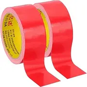 uxcell 1.6"x0.01" Bookbinding Tape, 22 Yard Total 2 Roll Cloth Bookbinding Repair Tape Book Binding Tape Self Adhesive for Repairing Old Books, Red