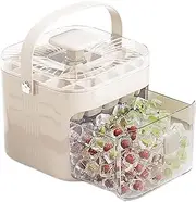 Ice Trays for Freezer | Reusable Ice Block Tray with Lid,with Handle, 48-Compartment, Kitchen Gadget for Outdoor Camping Commercial Home Bar Use