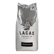 Lacas Coffee Cafe Blend Decaf Whole Bean Coffee 5 lb. - 4/Pieces WS-110LCWBDCBLD