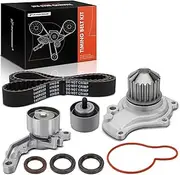 A-Premium Engine Timing Belt Kit with Water Pump Compatible with Jeep, Dodge & Chrysler Cars - Wrangler 2003-2006, Liberty 2004-2005, Sebring, PT Cruiser, Voyager, Caravan, Stratus, TJ - DOHC 2.4L