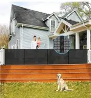 Reinforced 200 Inch Extra Wide Retractable Baby Gates with Reinforced Rods, R...