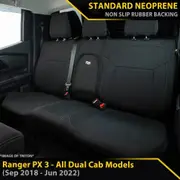 Ford Ranger PX III - GP4 Neoprene Rear Row Seat Covers (Available)