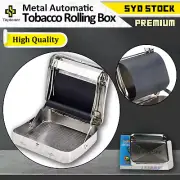 Metal Automatic Cigarette Tobacco Roller Roll Rolling Machine Box Case Tin OG