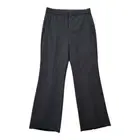 NEW J. Crew Willa full-length flare pant in Italian city wool Black Size 4 NWT