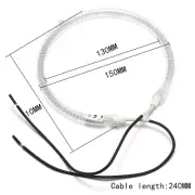 6'' Replacement Heating Element Bulb For Halogen Oven Cooker1200/1400W Cookshop