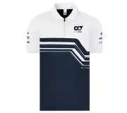 Alpha Tauri F1 team Polo - Men's T-Shirt Formula 1 Blue-White SAT22028 New