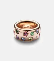 [Pomellato] Pomellato Iconica Large 18kt rose gold ring with gemstones P multicoloured
