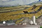 3D Field Ploughmen Wallpaper Wall Mural Removable Self-adhesive 27