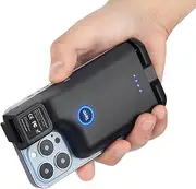 Tera Barcode Scanner Portable Rear Clip Wireless with Bluetooth 1D 2D QR Barcode Reader with Image Scan for Smartphone, Compatible with Android and iOS, Model 0013