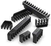 EZDIY-FAB Shield Cable Comb Kit for 16AWG, 18AWG PSU Cable Extension Cable,Includes 4 x 24P + 16 x 8P + 8X 6P-Black