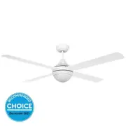 Stradbroke 52" DC Eglo Ceiling Fan with E27 Light in White
