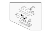 Genuine Honda Map Lamp Assembly 34400-S5P-A01ZB (for: Honda)