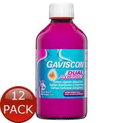 12 x Gaviscon Dual Action Berry 600Ml