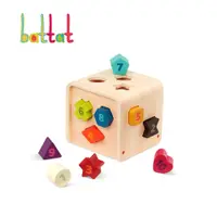 在飛比找蝦皮商城優惠-Battat 形狀翻跟斗 形狀對應 木頭玩具 小朋友玩具