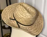 Brixton Houston Straw Cowboy Hat Natural LXL NWT