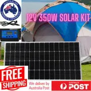 12V 350W Solar Panel Kit Mono Caravan Camping Power Controller Charging USB Home