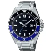 Casio Marine Sports Full Metal Duro Analog Black Blue Batman Watch MDV-107D-1A2V