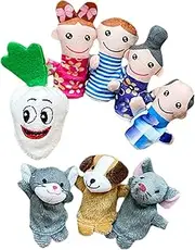 Lmyit Finger Puppets for Toddler, Storytelling Learning Finger Puppets Toys, Interactive Sensory Toys Storytime Aid for Special Needs Education