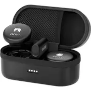Boya Omic Ultracompact 2.4GHz Wireless Microphone System (Black) with Lightning Connector for iOS Devices [Omic-D(black)]