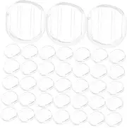 jojofuny 50pcs Silicone Earring Backs Comfortable Locking Earring Lifters for Jewelry Making and Repair Safe and Skin Friendly Design