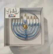 Pop Ins Demdaco Lori Siebert Glass Fusion Menorah With Box