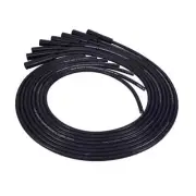 Black Universal Spark Plug Wire Set, 8.5mm with 180° Plug Boots for GM LS LT