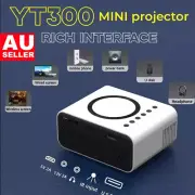 YT300 Mini Projector Wireless Same Screen Mobile Phone Home Theater Portable AUS