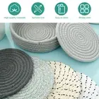 6Pcs Trivets for Hot Dishes Cotton Thread Weave Hot Pot Holders Set with xcga