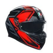 K3 E2206 MPLK Compound Black Red 009 Full Face Helmet