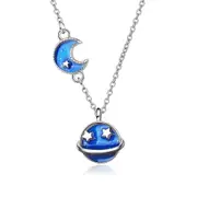Blue Cosmos Necklace