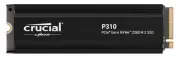 Crucial P310 2TB Gen4 2280 NVMe SSD w Heatsink 7100/6000 MB/s R/W 440TBW 1000K/1