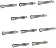 10Pcs Pet Hair Trimmer Scissor Accessories Scissor Finger Rest for Professional Hairdressers Silver Stainless Steel Ergonomic Design