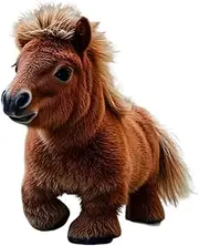 My Realistic Robot Pon-y, Cute Robot Horse Plush, Electric Plush Interactive Toy, Soft and Comfortable, Improved Interaction, Premium Quality, 10x3x16cm, for Kids, Boys and Girls