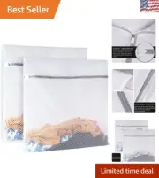 Oversized Honeycomb Mesh Laundry Bags (Set of 2) - Perfect for Delicates